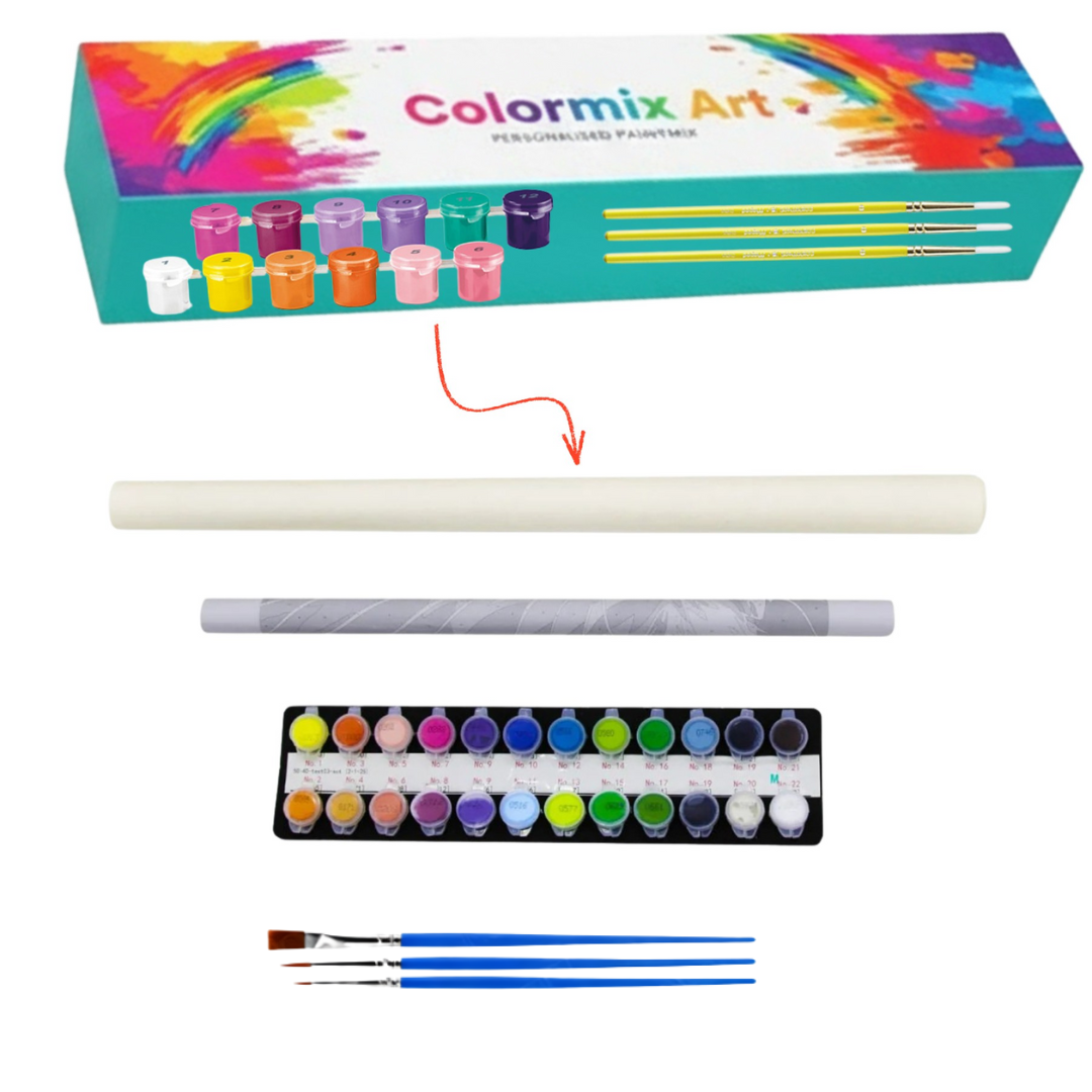 Custom Paint by Number kit