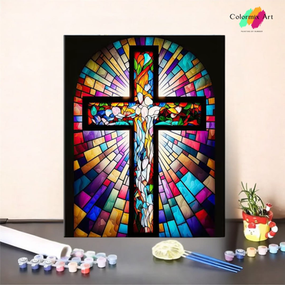 Stained Glass Cross